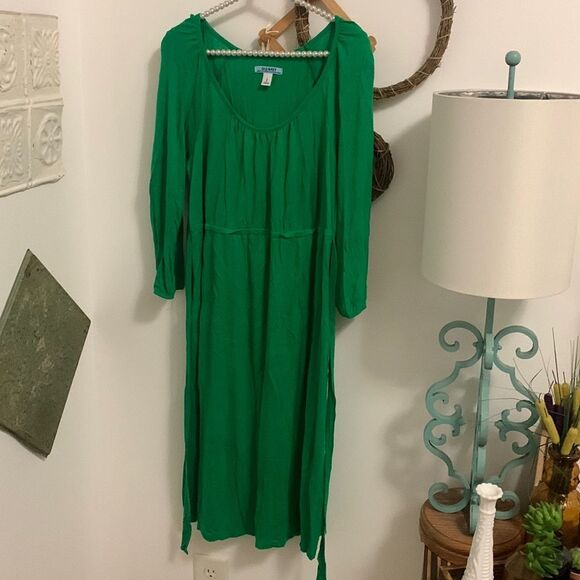Old navy green maternity dress large - Picture 1 of 5